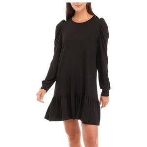 Crown & ivy black long sleeve dress